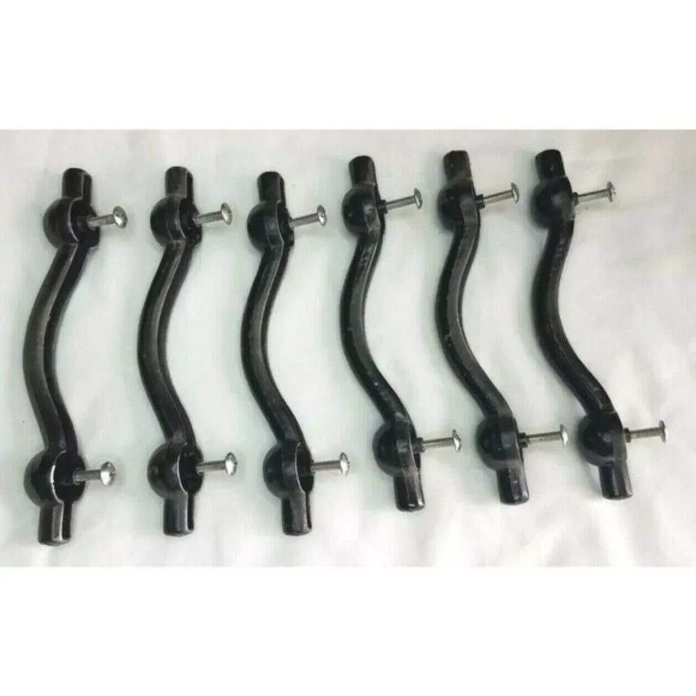 Set of 6 Metal Handles Drawer Pulls Dresser Cabinet Doors Hardware Included